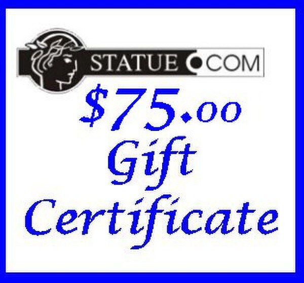 Gift Certificate Statue.com $75.00 Products Columns Pedestals